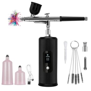 Kit aérographe avec compresseur haute pression, ensemble d'aérographes sans obstruction, sans fil, rechargeable avec buse de 0,3 mm - Product Image 3