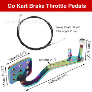 Pédales de karting Zhen Niri colorées, 71 câbles avec ressorts de rappel, pour réparation adulte - Product Image 4
