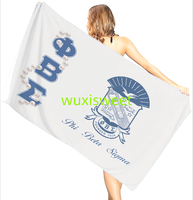 Serviettes de plage personnalisées de haute qualité avec logo pour la sororité nationale Phi Beta Sigma – Vente en gros