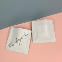 Sachet plat miniature en aluminium avec fermeture thermique sur 3 côtés, logo personnalisé, qualité alimentaire, pour poudre, café, thé, petit emballage