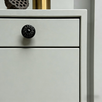 Poignée de meuble populaire en alliage de zinc à trou unique, multicolore pour cuisine, armoire, tiroir, bureau