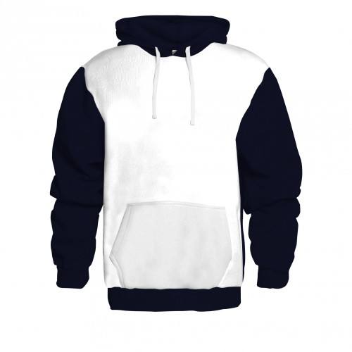 Sublimation Blank Baseball Hoodie XS-XXL Dual Color Hoodie 100% Polyester