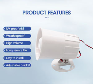 Sirena electrónica de 20W con <span class=keywords><strong>alarma</strong></span> de <span class=keywords><strong>coche</strong></span> de altavoz de 6 tonos, voltaje de 12V, 2, 30 W - Product Image 5