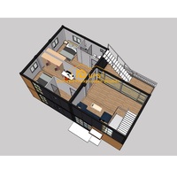 2026 UPS Nueva Tecnología Proyecto Rápido Construcción Contenedores Prefabricados Tipo Villa con Paneles Sándwich Planos de Casas Modernas Prefabricadas para Inmobiliarias