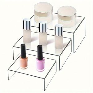 Support d'exposition de cosmétiques de luxe, présentoir à parfums pour les magasins de produits de beauté avec étagères en acrylique - Product Image 1