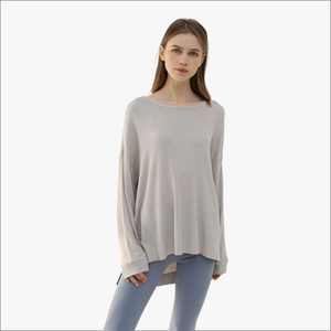 <b>Women</b> Sleepwear Sleep Shirt <b>Tops</b> <b>Women</b> Underwear Casual <b>Knitted</b> Long Sleeved <b>Women</b> <b>Tops</b> Bamboo Woman Loungewear - Product Image 2