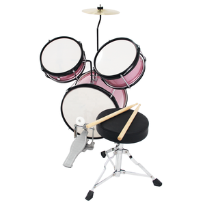 <span class=keywords><strong>Batería</strong></span> <span class=keywords><strong>Infantil</strong></span> <span class=keywords><strong>Profesional</strong></span> de Madera de 12 Pulgadas, Color Rosa Brillante, con Trono para <span class=keywords><strong>Batería</strong></span> - Product Image 1