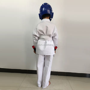 Venta al por mayor de alta calidad de <span class=keywords><strong>taekwondo</strong></span> uniforme de cuello blanco <span class=keywords><strong>taekwondo</strong></span> trajes de artes marciales <span class=keywords><strong>dobok</strong></span> - Product Image 5