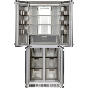 Réfrigérateur portable à compresseur intégré en acier inoxydable grande capacité, à portes françaises, pour usage domestique, hôtelier et extérieur - Product Image 6