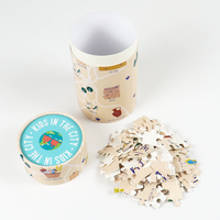 Rompecabezas Fabricants de puzzles de gabarit personnalisés Exercez votre cerveau Puzzle en papier magnétique de dessin animé de Noël pour les enfants