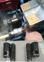 Nouvelle machine extrudeuse de snacks soufflés au maïs, vis simple, capacité 50 kg/h, portable pour la production de bâtonnets de maïs