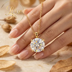 Colgante Solitario de Diamante <span class=keywords><strong>Elisa</strong></span> VVS D, Fabricado en Laboratorio, en Oferta, Oro de 18K, Diamante CVD HPHT Creado en Laboratorio, Colgante con Cadena, Joyería Fina para Mujer - Product Image 2