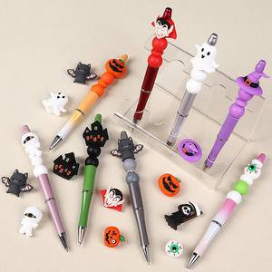 Unterstützung Small Batch Bestellung 3D Horror Halloween Thema Silikon Ghost Mummy Silikon Focal Beads Charms für Pen Topper - Product Image 6