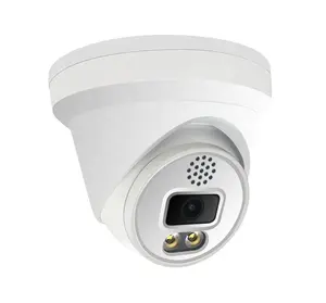 Hik Da hua CCTV kompatibel 2MP 6MP 4K warna kamera IP penglihatan malam PoE 2.8mm Colorvu IR turret kamera kubah H.265 PoE P2P view