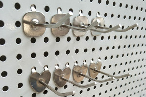 ペグボード壁オーガナイザー亜鉛メッキプレートスチール穴あきパウダーコーティングツール/キッチン/ベッドルーム用 - Product Image 5