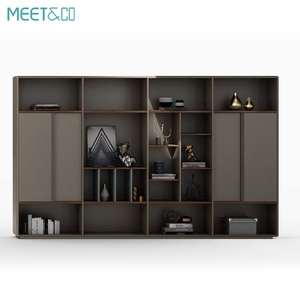 Modern Luxury Convertible Steel Office Cupboard Large Capacity Modular Open <b>File</b> Cabinet with Luxury <b>Storage</b> Panel Style - Product Image 5