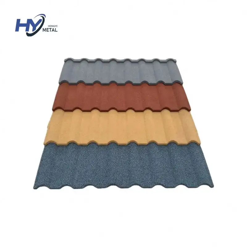 Construction Materials Asphalt Shingles Sheet Metal Steel Color Tile Roof For villas