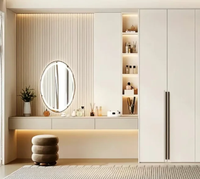 Buffet moderne nordique en bois massif blanc Buffet de cuisine en MDF de luxe tiroir de rangement pour salle à manger maison meubles de salon