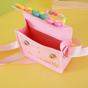 Factory Wholesale Cute Flower Pearl Mini <b>Handbag</b> Kids Candy Shoulder Bag <b>Small</b> Coin Purse - Product Image 3