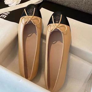 Nuevas Bailarinas Planas de Cuero Genuino <span class=keywords><strong>para</strong></span> Mujer 2025 con Lazo Estilo Hada y Aumento de Altura, Zapatos sin Cordones de Punta Redonda y Boca Baja <span class=keywords><strong>para</strong></span> Otoño - Product Image 3