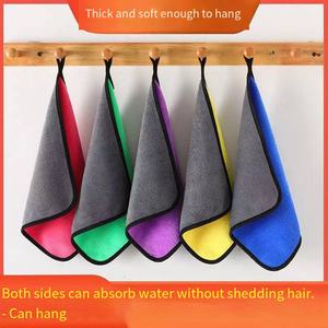 Double Coral Velvet Fine Fiber Epaissie Lavage de voiture Chiffon de nettoyage carré qui ne perd pas les <span class=keywords><strong>cheveux</strong></span> - Product Image 2