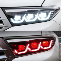 Para Toyota Highlander 2011-2013, Conjunto de Faros Delanteros LED Modificados, Repuesto de Faros para Automóvil, Suministro de Fábrica, Piezas de Automóvil -- Un Par
