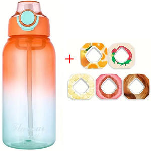 Bouteille d'<span class=keywords><strong>eau</strong></span> aromatisée grande capacité 1L avec capsules de saveur, parfum de fruits, boisson directe, anti-fuite, sans danger pour les aliments, ensemble de démarrage, gobelet - Product Image 2