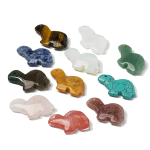Amulette <span class=keywords><strong>porte</strong></span>-<span class=keywords><strong>bonheur</strong></span> Pierre <span class=keywords><strong>Tortue</strong></span> Charm Unakite Turquoise Quartz Agate Énergie de guérison Animal Sculpture Pendentif Charms pour bijoux - Product Image 1