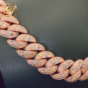 Cadena Cubana Miami Iced Out de Plata de Ley 925 con Diamantes de Moissanita VVS de 12 mm, Joyería Hip Hop Buss Down - Product Image 3