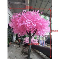 Arbre de Ginkgo de couleur rose artificiel de forme naturelle, arbre de Ginkgo Biloba de 250cm de hauteur à vendre, prix d'arbre de Ginkgo artificiel