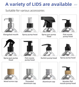 Алюминиевая бутылка для хранения парфюмерии с защитной крышкой от вскрытия, пустая, для эфирных масел, 100 мл, 250 мл, 500 мл, 1000 мл - Product Image 6