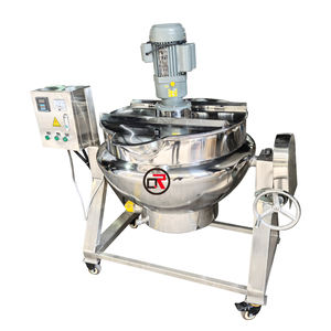 Olla agitadora de Cocina eléctrica de acero inoxidable 304 de calidad alimentaria, hervidor de cocina con camisa de calefacción eléctrica inclinable CON MEZCLADOR - Product Image 5