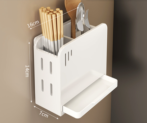 Estante de cocina blanco Ermo, soporte para cuchillos, almacenamiento multifuncional, caja de especias, soporte para cuchillos para colgar en la pared, utensilios de cocina, espátula - Product Image 5