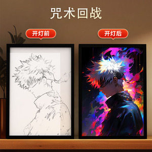 Mặt Trời Thiên Chúa Anime Series Acrylic Tabletop LED Hiển Thị Đứng Với 3-Màu Chuyển Đổi Cho Trò Chơi Phòng Trang Trí Hoặc Ánh Sáng Ban Đêm Món Quà Mới Lạ - Product Image 4