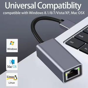 Adaptateur Ethernet USB-C, USB C Thunderbolt 3, réseau Gigabit RJ45, 1000 Mbps, carte réseau filaire LAN, compatible avec les ordinateurs portables Windows et Mac - Product Image 3