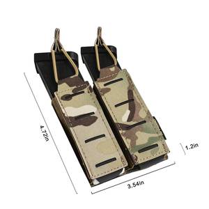 Borsa Tattica PTG in Nylon 500D con Doppio Taglio Laser, Sistema Molle, Logo Personalizzato, per Uso Esterno, Porta Attrezzi, Porta Caricatori, Colore Nero <span class=keywords><strong>Coyote</strong></span> - Product Image 2
