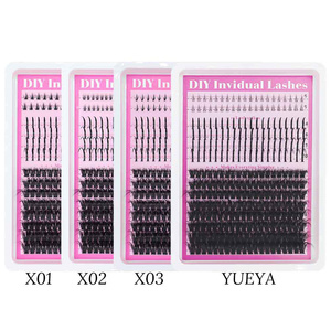 Mix Styles <b>Lash</b> <b>Clusters</b> 60D 80D 100D 160D 200D Individual Eyelash <b>Clusters</b> Mix Length DIY Thick <b>Cluster</b> Eyelash Extensions - Product Image 1