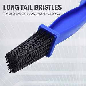 Cepillo para Limpiar Cadenas de Bicicleta o Motocicleta, Cepillo para Cadenas de Moto, 2 Piezas (Color, Azul y Rojo) - Product Image 5