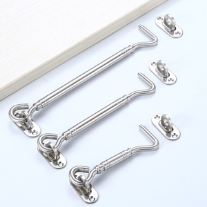 Gancho para ventana de acero inoxidable, diseño tradicional, instalación con tornillos, duradero, para accesorios de ferretería para ventanas - Product Image 1