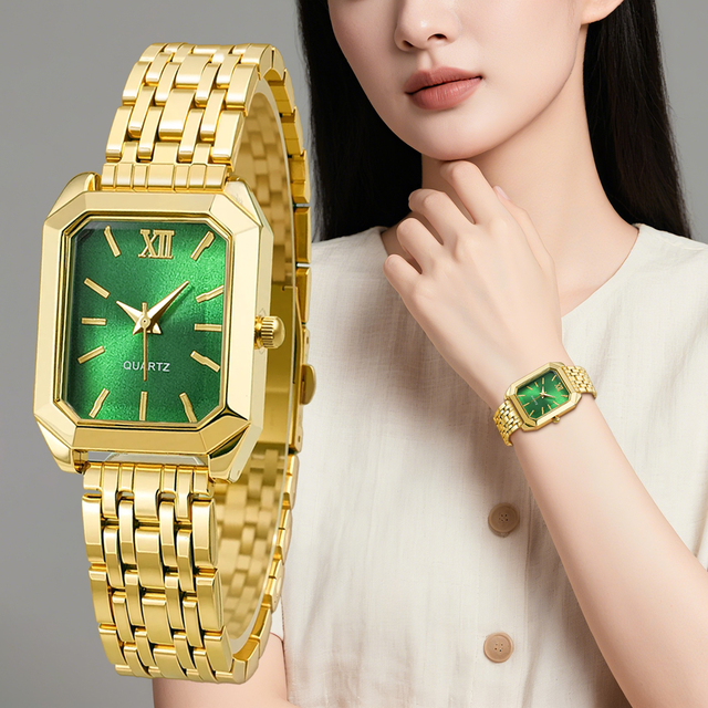 W006 Gold and Silver Color Alloy Strap Ladies Watch Hot Sale Wholesale Cheap Girl Watches Charming Simple Women Wrist Watch