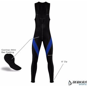 Pantalon de cyclisme thermique pour homme, long, avec rembourrage 3D, léger, en spandex et nylon, respirant et anti-humidité - Product Image 2