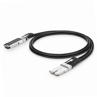 Câble DAC de dérivation 800G OSFP FIN vers 2x400G QSFP112 passif avec blindage tressé/feuilleté pour 5G