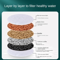 Filtre de robinet domestique amovible et lavable à six couches, universel, anti-éclaboussures, économiseur d'eau de douche, filtre à eau de robinet de cuisine en plastique