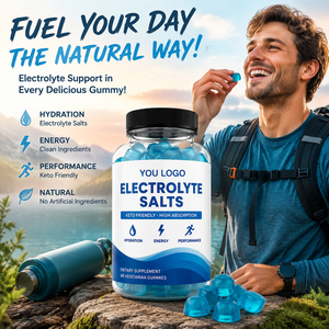 Gomitas Electrolíticas Veganas Orgánicas Aptas para Dieta Keto, Fórmula de Hidratación Deportiva para Adultos, Sin Calorías, Sin Azúcar, Minerales - Product Image 3