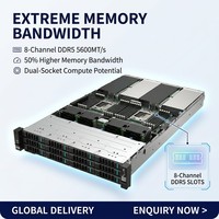 Serveur Rack HPC de Nouvelle Génération R7260 X6, 8 Canaux DDR5 5600, Optimisation de Bande Passante 50, 12 Emplacements PCIe5, 29 Baies de Disques