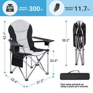 Venta al por mayor portátil camping sillas plegable ajustable Relax hispeed silla plegable Camping pesca césped silla para al aire libre - Product Image 5