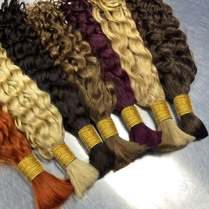 Parrucca <span class=keywords><strong>in</strong></span> Capelli Umani Ricci Italiani Personalizzata per Europa, America e Africa con Trecce Boho per Aumentare il Volume 16-24 <span class=keywords><strong>Pollici</strong></span> - Product Image 3