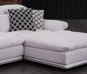 ホワイトラミー綿生地dfs家具ファクトリーアウトレットモジュラー13人掛けコーナー寝椅子ソファ - Product Image 3