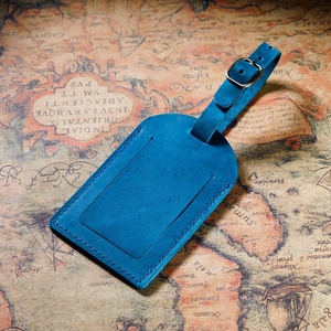 Étiquette de bagage <span class=keywords><strong>en</strong></span> cuir de cheval fou de luxe véritable Valises de voyage <span class=keywords><strong>en</strong></span> cuir Identificateur d'identification Étiquette de bagage Étiquette de bagage - Product Image 6