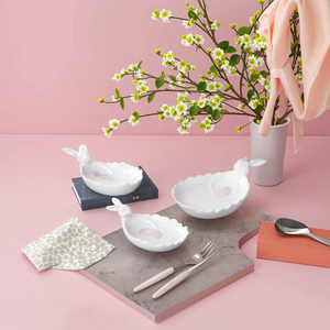 Plato Decorativo <span class=keywords><strong>de</strong></span> <span class=keywords><strong>Porcelana</strong></span> con Diseño <span class=keywords><strong>de</strong></span> Conejo <span class=keywords><strong>de</strong></span> Pascua, <span class=keywords><strong>Huevo</strong></span> y Zanahoria, para Decoración <span class=keywords><strong>de</strong></span> Mesa, Hogar, Acción <span class=keywords><strong>de</strong></span> Gracias, Ramadán, Navidad, San Valentín - Product Image 3
